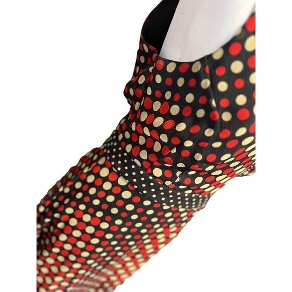 Jonathan Martin sleeveless polka dot wrap dress- 12 - Picture 4 of 9